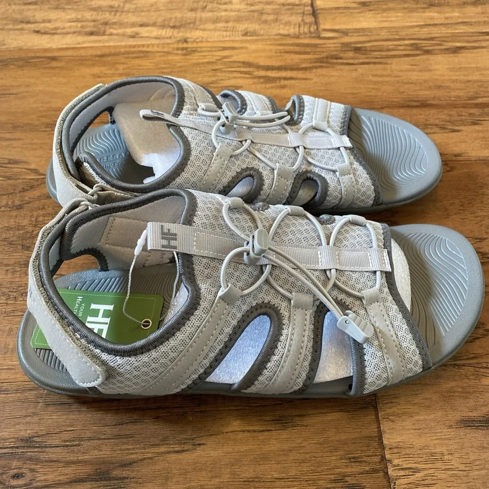 Hike Footwear HF Baresandals II Grey‎ Barefoot Sandals Womens Size 7.5 EU 38.5